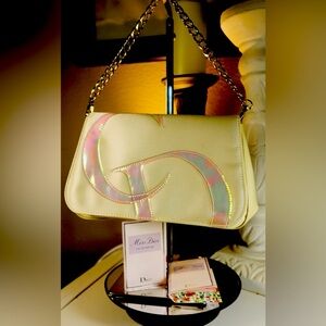 Y2K Christian Dior Iridescent Vintage Clutch Hand Bag